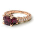 Modern Geometric Ruby Gold Engagement Ring - Beverly No. 11 image 2