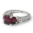 Modern Geometric Ruby Gold Engagement Ring - Beverly No. 12 image 2