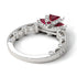 Modern Geometric Ruby Gold Engagement Ring - Beverly No. 12 image 4