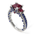 Modern Geometric Ruby Gold Engagement Ring - Beverly No. 72 image 1