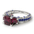 Modern Geometric Ruby Gold Engagement Ring - Beverly No. 72 image 3