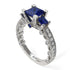 Modern Geometric Sapphire Gold Engagement Ring - Beverly No. 15