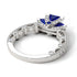 Modern Geometric Sapphire Gold Engagement Ring - Beverly No. 15 image 4