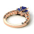 Modern Geometric Sapphire Gold Engagement Ring - Beverly No. 44 image 4