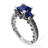 Modern Geometric Sapphire Gold Engagement Ring - Beverly No. 45