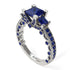 Modern Geometric Sapphire Gold Engagement Ring - Beverly No. 75