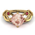 Morganite Blossom 14K Golden Nature Inspired Engagement Ring - Haley No. 910 image 2