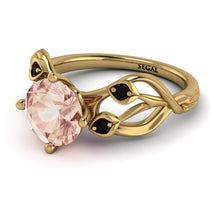 Morganite Blossom 14K Golden Nature Inspired Engagement Ring - Haley No. 907 image 1