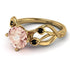 Morganite Blossom 14K Golden Nature Inspired Engagement Ring - Haley No. 907
