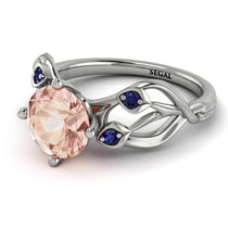 Morganite Blossom 14K Golden Nature Inspired Engagement Ring - Haley No. 915 image 1