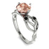 Morganite Blossom 14K Golden Nature Inspired Engagement Ring - Haley No. 909 image 3