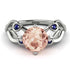 Morganite Blossom 14K Golden Nature Inspired Engagement Ring - Haley No. 915 image 2
