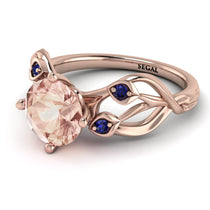 Morganite Blossom 14K Golden Nature Inspired Engagement Ring - Haley No. 914 image 1