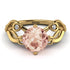 Morganite Blossom 14K Golden Nature Inspired Engagement Ring - Haley No. 901 image 2