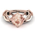 Morganite Blossom 14K Golden Nature Inspired Engagement Ring - Haley No. 908 image 2