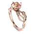 Morganite Blossom 14K Golden Nature Inspired Engagement Ring - Haley No. 902