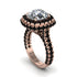 Diamond Pave Double Halo Engagement Ring - Eve No. 32