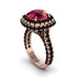Ruby Pave Double Halo Engagement Ring - Eve No. 41 image 2