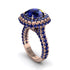 Sapphire Pave Double Halo Engagement Ring - Eve No. 74 image 2