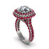 Diamond Pave Double Halo Engagement Ring - Eve No. 48 image 2