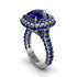 Sapphire Pave Double Halo Engagement Ring - Eve No. 75 image 2
