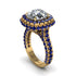 Diamond Pave Double Halo Engagement Ring - Eve No. 61