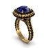 Sapphire Pave Double Halo Engagement Ring - Eve No. 43 image 2