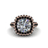 Diamond Pave Double Halo Engagement Ring - Eve No. 32