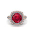 Ruby Pave Double Halo Engagement Ring - Eve No. 11 image 3