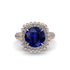 Sapphire Pave Double Halo Engagement Ring - Eve No. 14 image 3