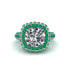 Diamond Pave Double Halo Engagement Ring - Eve No. 18 image 3