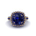 Sapphire Pave Double Halo Engagement Ring - Eve No. 73