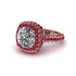 Diamond Pave Double Halo Engagement Ring - Eve No. 47