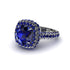 Sapphire Pave Double Halo Engagement Ring - Eve No. 75