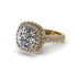 Diamond Pave Double Halo Engagement Ring - Eve No. 1 image 1