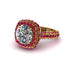 Diamond Pave Double Halo Engagement Ring - Eve No. 46 image 1