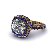 Diamond Pave Double Halo Engagement Ring - Eve No. 61 image 1