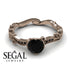 Painter's Muse - Vintage Style Black Diamond Engagement Ring - Sophie no. 14 image 2