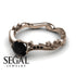 Painter's Muse - Vintage Style Black Diamond Engagement Ring - Sophie no. 14 image 3