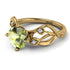 Peridot Blossom 14K Golden Nature Inspired Engagement Ring - Haley No. 701 image 1