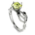 Peridot Blossom 14K Golden Nature Inspired Engagement Ring - Haley No. 709
