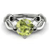 Peridot Blossom 14K Golden Nature Inspired Engagement Ring - Haley No. 709 image 2