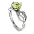 Peridot Blossom 14K Golden Nature Inspired Engagement Ring - Haley No. 703 image 3