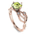 Peridot Blossom 14K Golden Nature Inspired Engagement Ring - Haley No. 702 image 3