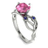 Pink Moissanite Blossom 14K Golden Nature Inspired Engagement Ring - Haley No. 815 image 3
