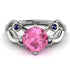 Pink Moissanite Blossom 14K Golden Nature Inspired Engagement Ring - Haley No. 815 image 2