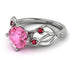 Pink Moissanite Blossom 14K Golden Nature Inspired Engagement Ring - Haley No. 812 image 1