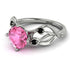Pink Moissanite Blossom 14K Golden Nature Inspired Engagement Ring - Haley No. 809