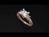 Modern Geometric Diamond Gold Engagement Ring - Beverly No. 2