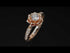 A lady's Rose Gold Diamond Ring - Elena no. 2